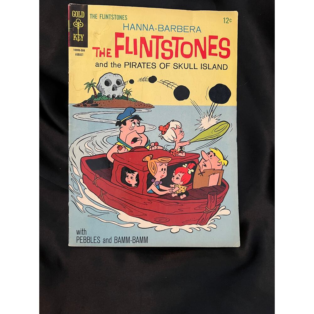 VINTAGE Gold Key 1965 "THE FLINTSTONES & THE PIRATES OF SKULL ISLAND" - VG